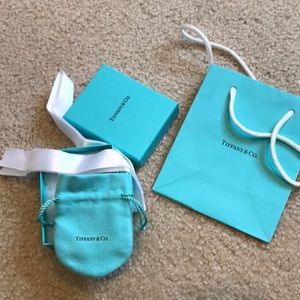 Tiffany box and bag only with ribbon